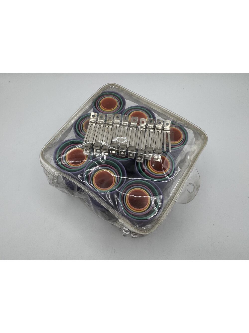 73pc-54pc Multicolor Hair Rollers & 19pc Hair Clip Set Different size Roller NEW